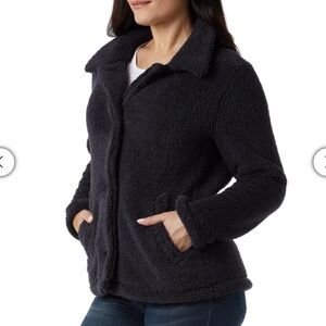 BNWT Size L Women's Black Fleece Jacket